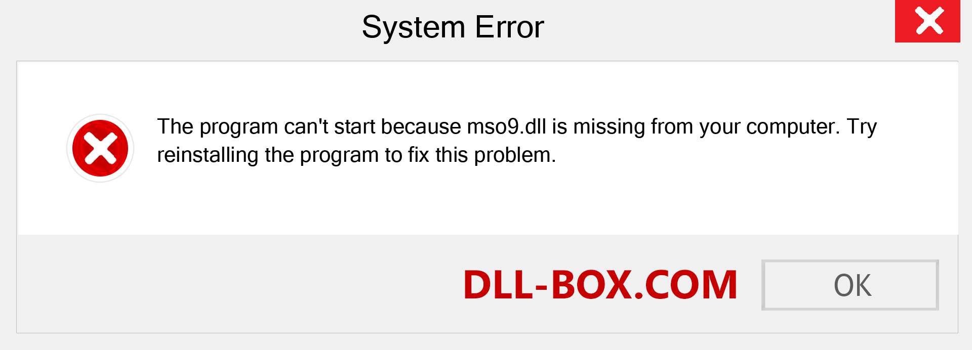  mso9.dll file is missing?. Download for Windows 7, 8, 10 - Fix  mso9 dll Missing Error on Windows, photos, images