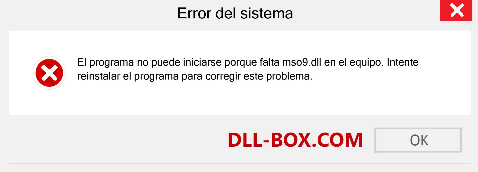 ¿Falta el archivo mso9.dll ?. Descargar para Windows 7, 8, 10 - Corregir mso9 dll Missing Error en Windows, fotos, imágenes